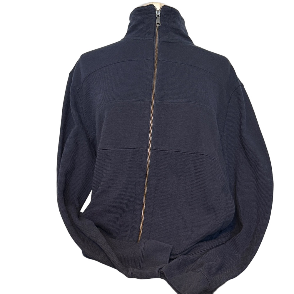 NWOT Banana Republic Navy Full Zip Sweater Men’s XL Knit Zip Cardigan